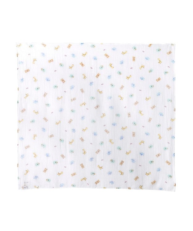 MIKI HOUSE HOT BISCUITS 二重織ガーゼのマルチケット ベージュ