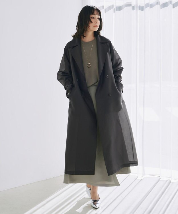 ICB 【WEB限定カラーあり・洗える】コットンポリエステルスムース  ニットプルオーバー カーキ系