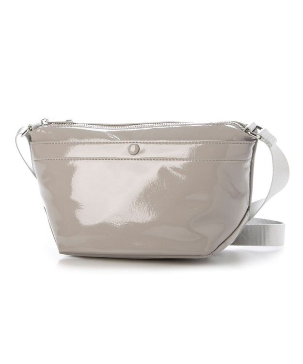 UNBILLION カシュカシュ cachecache / ソフトエナメル舟型ショルダー ライトグレー