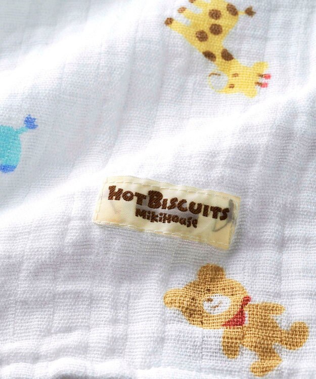 MIKI HOUSE HOT BISCUITS 二重織ガーゼのマルチケット ベージュ