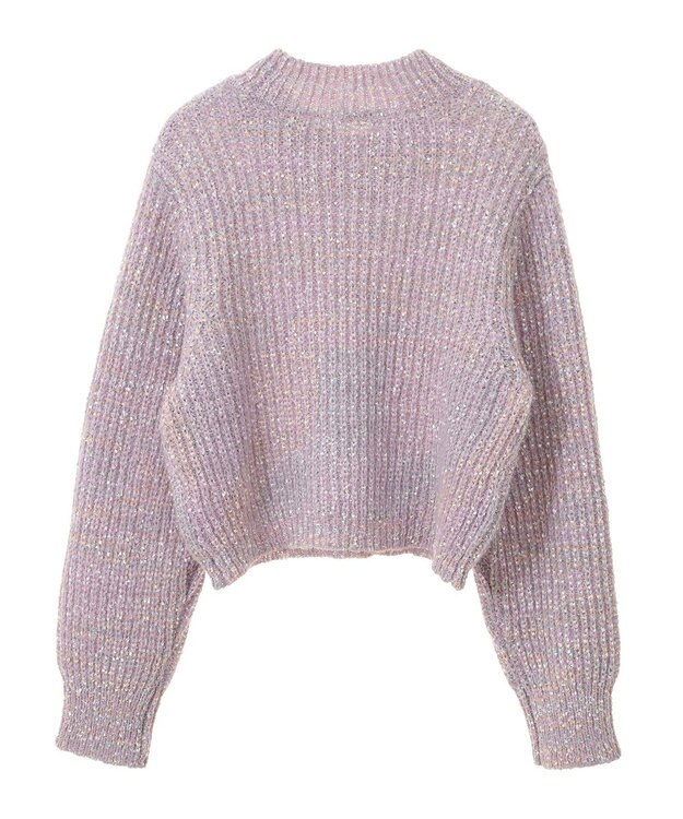 earth music&ecology ブラッシュヤーンニットプルオーバー Lavender