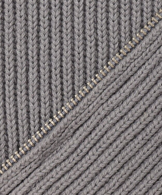 UNFILO MENS スウェットライク ジップベスト [24年秋冬商品] ライトグレー