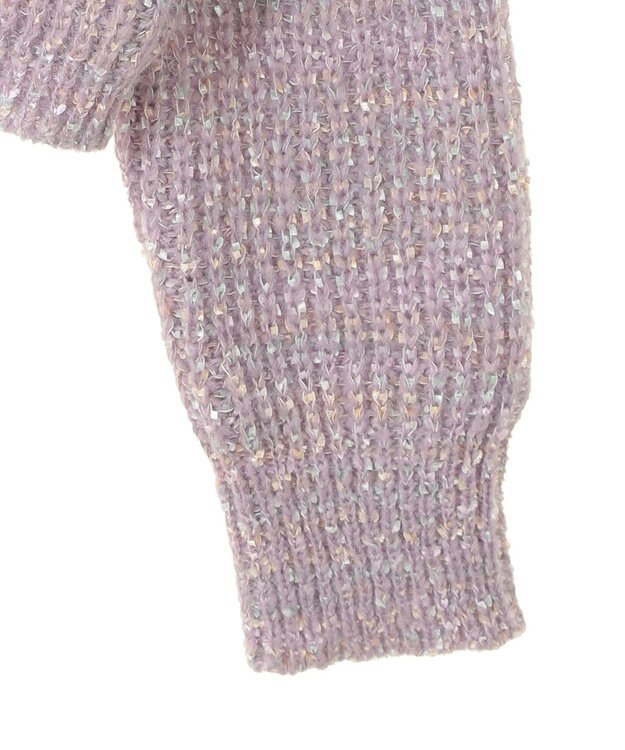 earth music&ecology ブラッシュヤーンニットプルオーバー Lavender