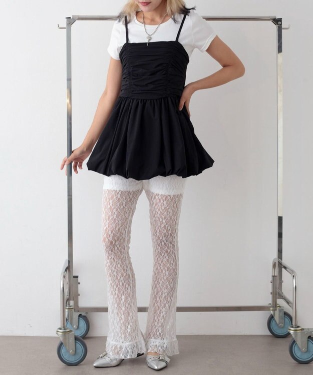 WEGO バルーンキャミワンピース ブラック