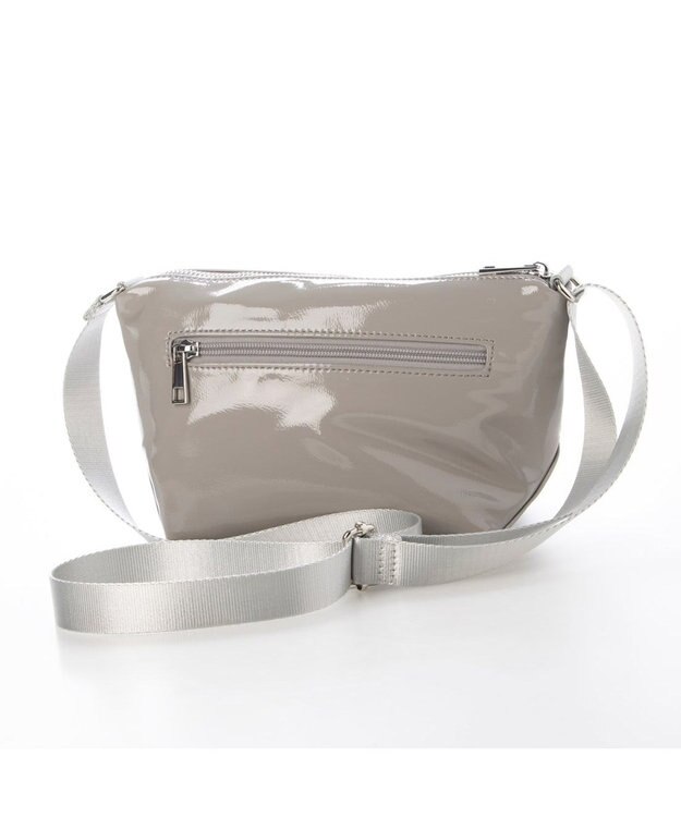 UNBILLION カシュカシュ cachecache / ソフトエナメル舟型ショルダー ライトグレー