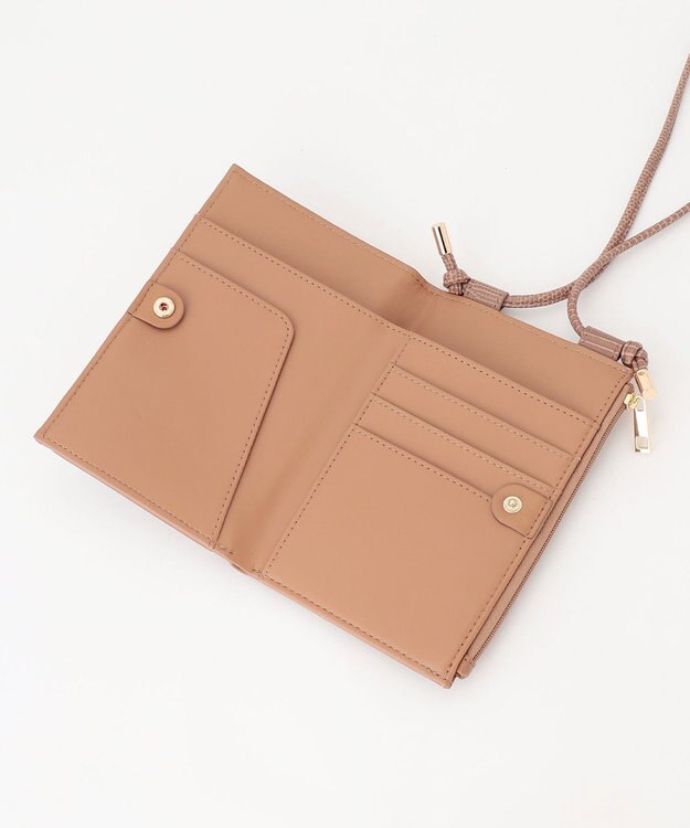 ANY ウォレットスマートフォンポシェット キャメル