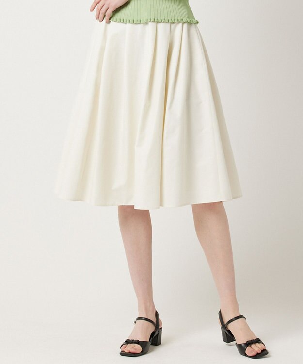 TOCCA 【大人百花掲載】【洗える】CRISP LETTUCE スカート アイボリー系