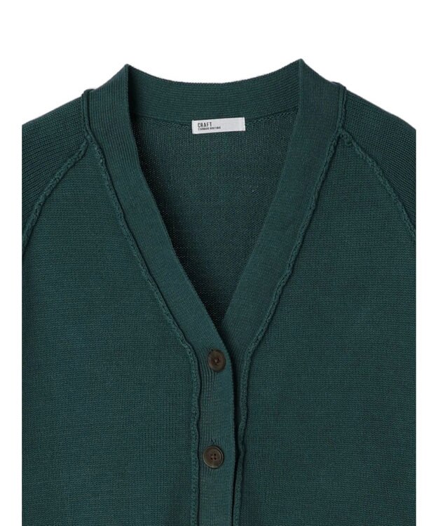 CRAFT STANDARD BOUTIQUE Ｖネックアウトリンキングカーディガン Green