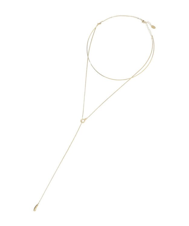 YECCA VECCA ハーフチョーカーY字ネックレス Gold
