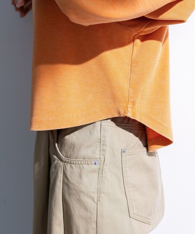 Green Parks ウ゛ィンテージ加工ドルマンカットプルオーバー Orange