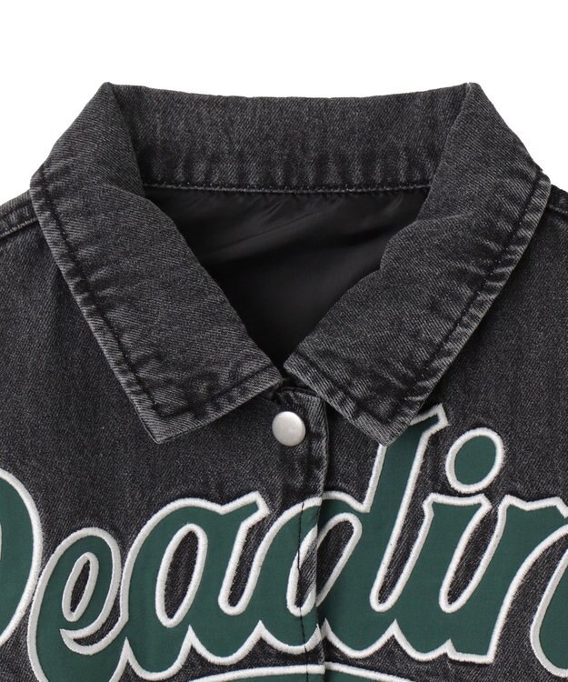 WEGO スタジアムロゴデニムショートスタジャン ブラックその他