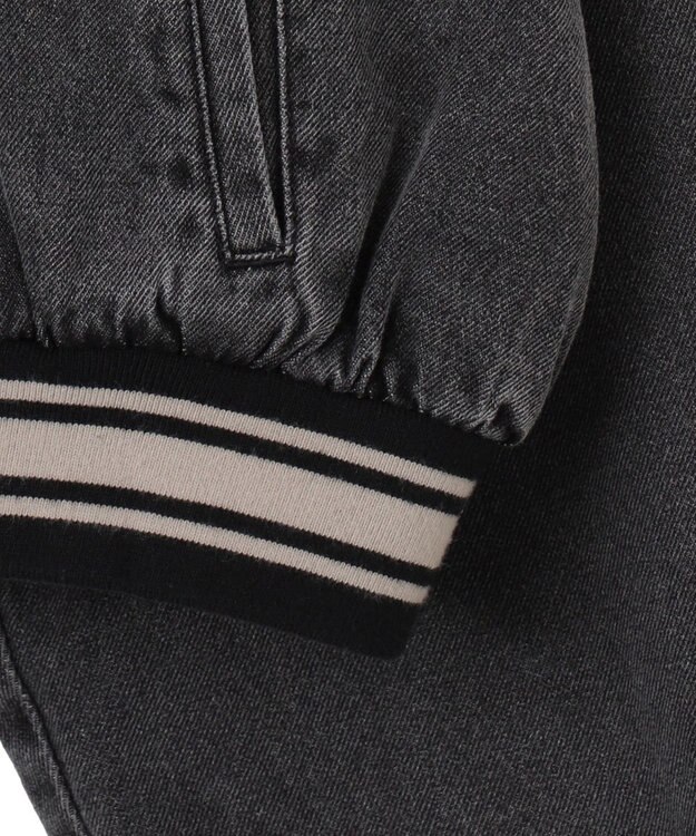 WEGO スタジアムロゴデニムショートスタジャン ブラックその他