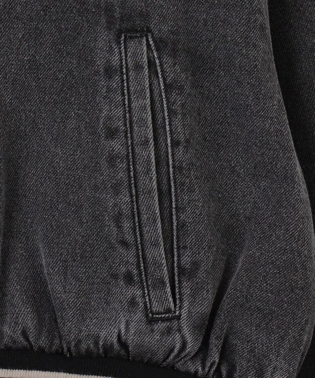 WEGO スタジアムロゴデニムショートスタジャン ブラックその他