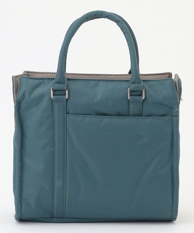 Y'SACCS ツイルナイロン　スクエアトート　Sサイズ ブルーグリーン