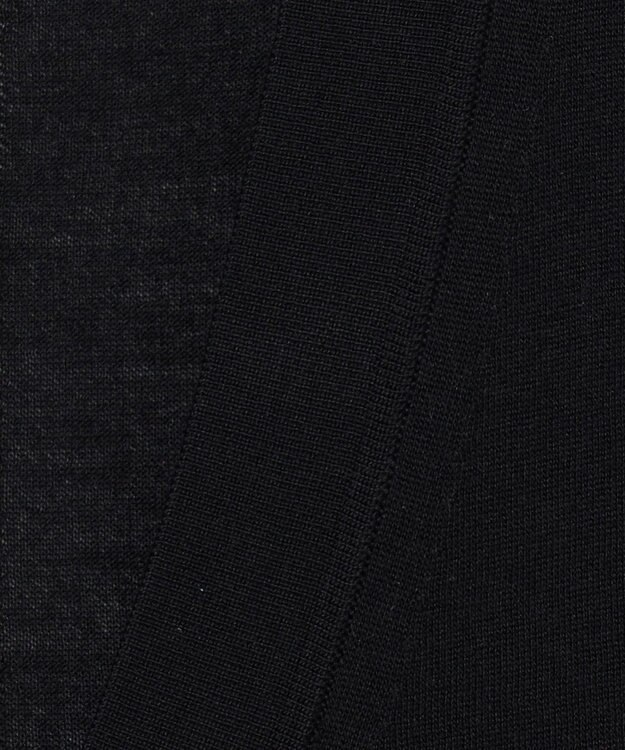 JOSEPH 【洗える】スーパーファインコットンシルク　ショートスリーブカーディガン Black