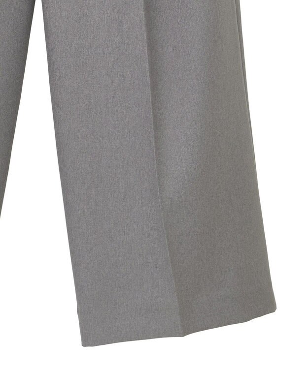 YECCA VECCA 【UVカット/接触冷感/洗える】ベルト付きイージーケアワイドパンツ Gray