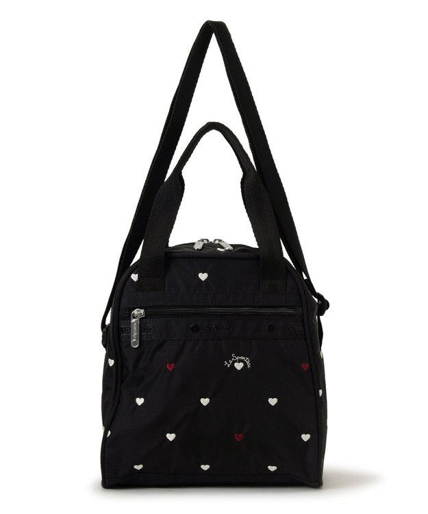 LeSportsac N/S MINI SATCHEL/レッド/ホワイトハートEMB レッド/ホワイトハートEMB