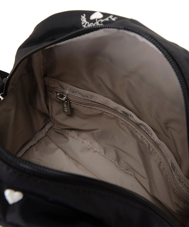 LeSportsac N/S MINI SATCHEL/レッド/ホワイトハートEMB レッド/ホワイトハートEMB