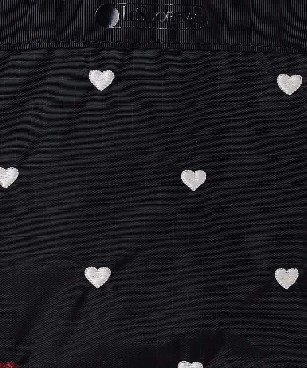 LeSportsac N/S MINI SATCHEL/レッド/ホワイトハートEMB レッド/ホワイトハートEMB