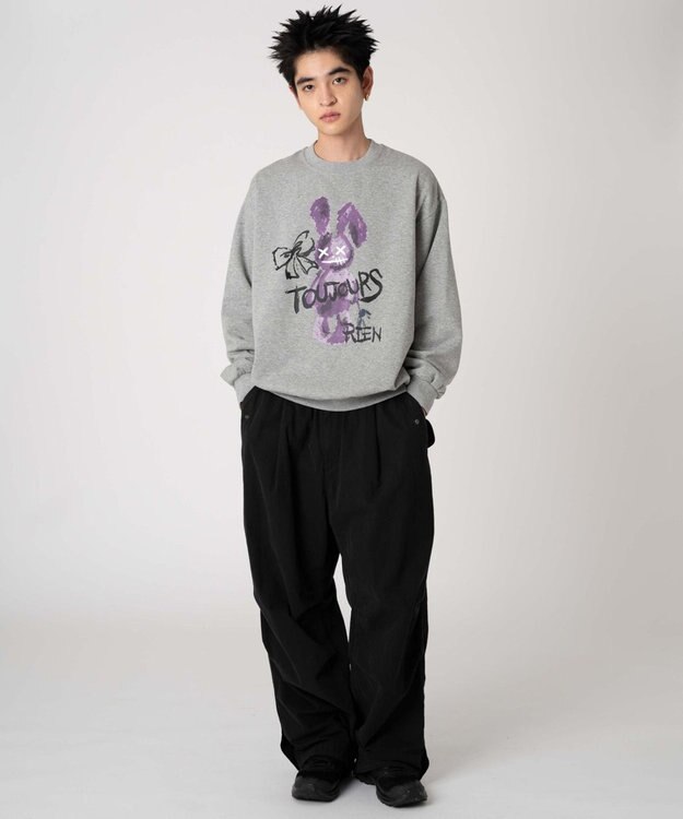 WEGO 【裏起毛/ユニセックス着用ITEM/SMLサイズ展開】アソートグラフィックプルオーバー（4） 柄51