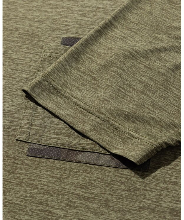JOSEPH ABBOUD MOUNTAIN 【接触冷感・男女兼用】 クールスキンガードTシャツ カーキ系