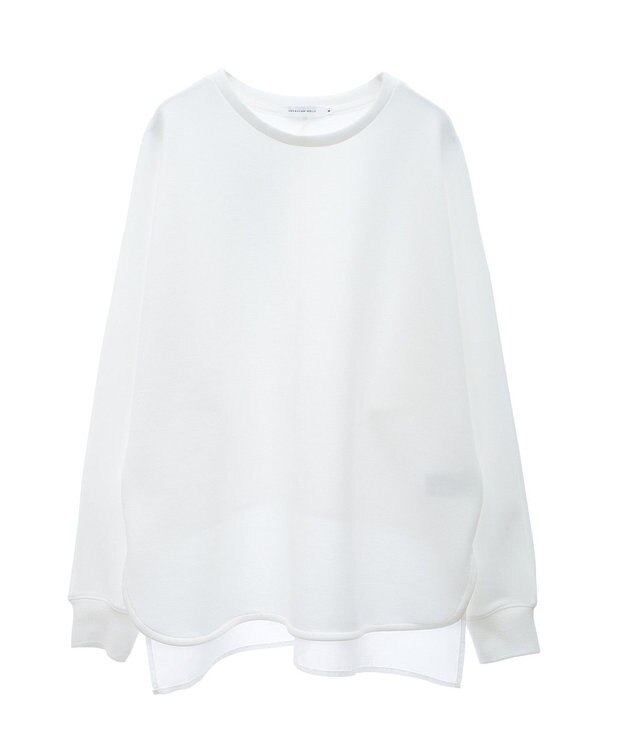 AMERICAN HOLIC ドルマン異素材ポンチプルオーバー Off White