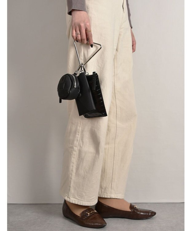 LA BAGAGERIE 【MONICA】トライアングルマルチショルダーバッグ ブラック