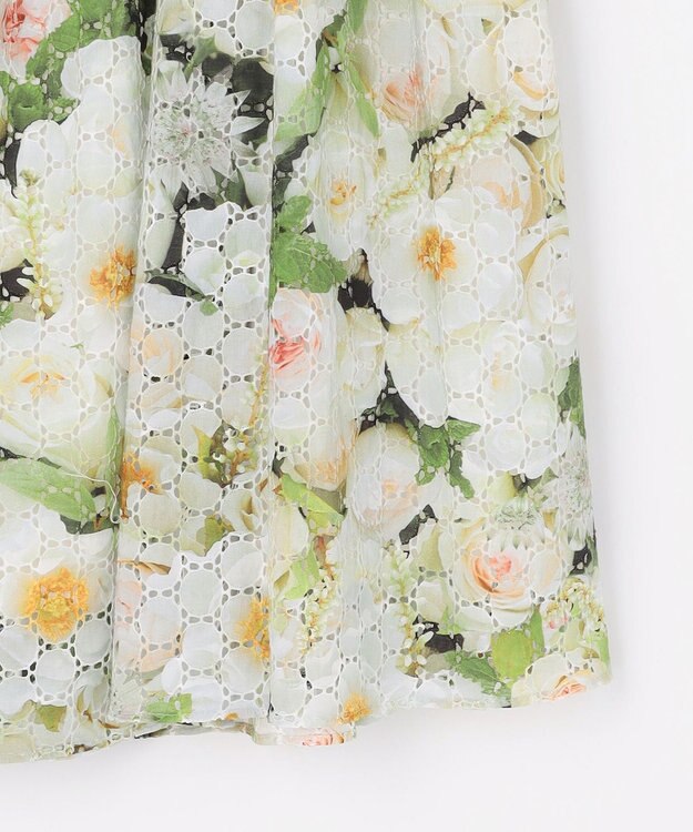 自由区 【カトリエムブーケ】Le bouquet de Laurent ブーケモチーフスカート ブーケ柄