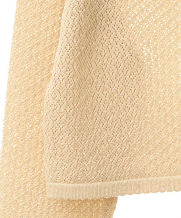 earth music&ecology レース襟カーディガン Yellow