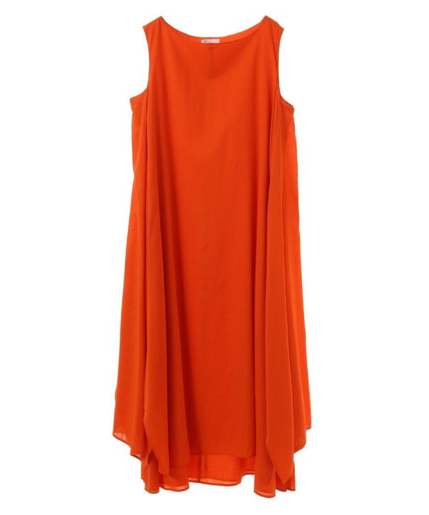 CRAFT STANDARD BOUTIQUE インド綿混フレアワンピース Orange