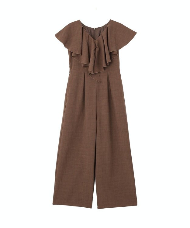 earth music&ecology ラッフルサロペット Brown