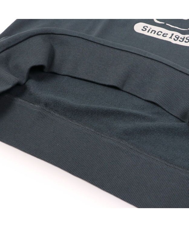 Mother garden しろたん フロッキープリント トレーナー ユニセックス ブラック