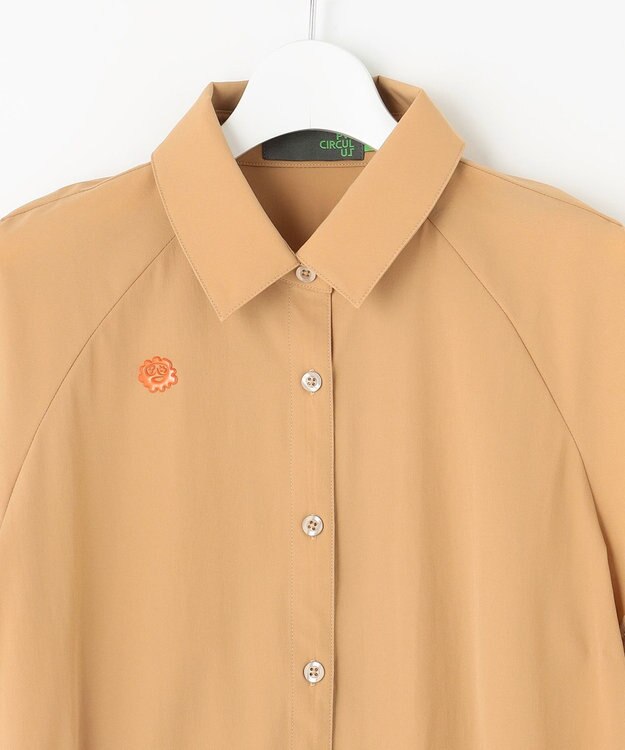 PW CIRCULUS 【WOMEN】ギャザリングシャツ  ゴルフウェア レディース ベージュ系