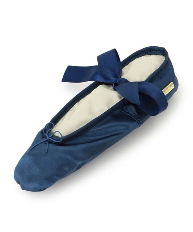 Chacott サテンシューズポーチ ネイビー