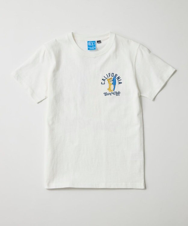 OP／FILA 【Ocean Pacific】カリフォルニアベアバックプリントTシャツ ホワイト