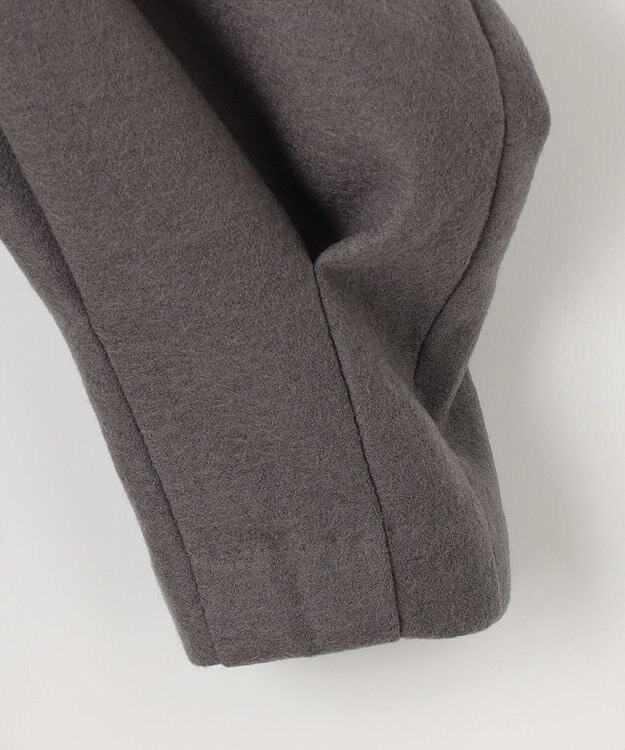 自由区 【WEB限定】ウールミルドジャージー スリーブコンシャスワンピース グレー系