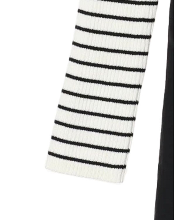 Green Parks ドッキングニットワンピース Black