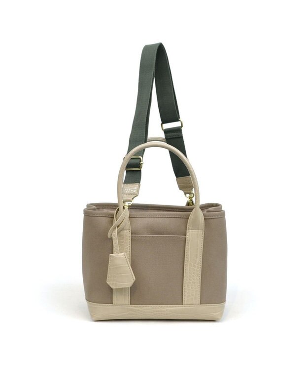 UNBILLION cachecache ショルダー付きパーテーションキャンバストート グレー