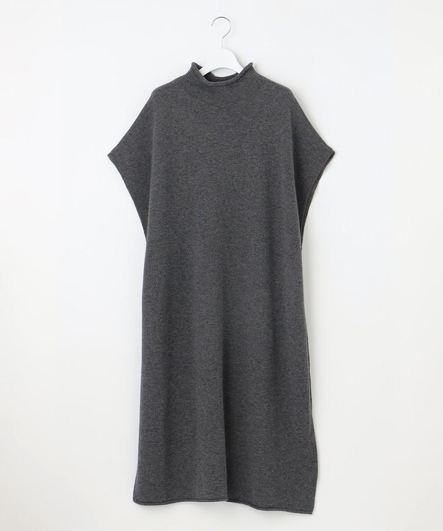 23区 L 【エステータ】マーセライズドウールカシミヤ ニットジレ グレー系