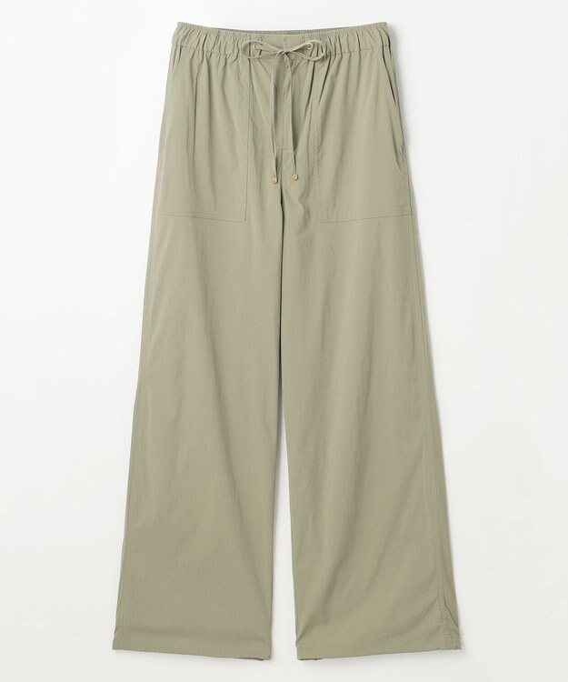 ANY 【洗濯機可/ウエストゴム】パラシュートパンツ カーキ