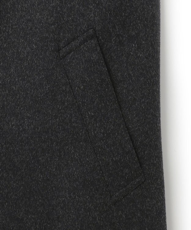 J.PRESS MEN ウールカシミヤビーバーステンカラーコート グレー系