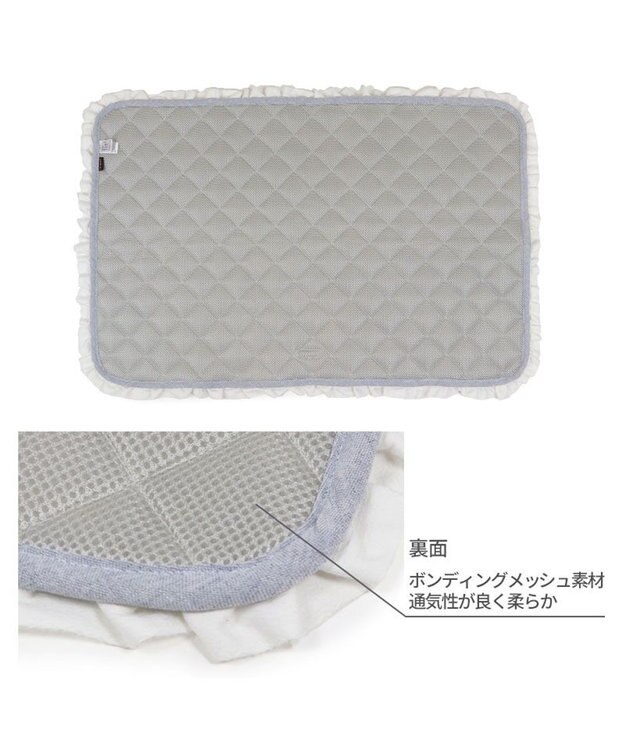 PET PARADISE ペットパラダイス クールマット 《トワルドジュイ柄》 Ｍ ホワイト×ブルー