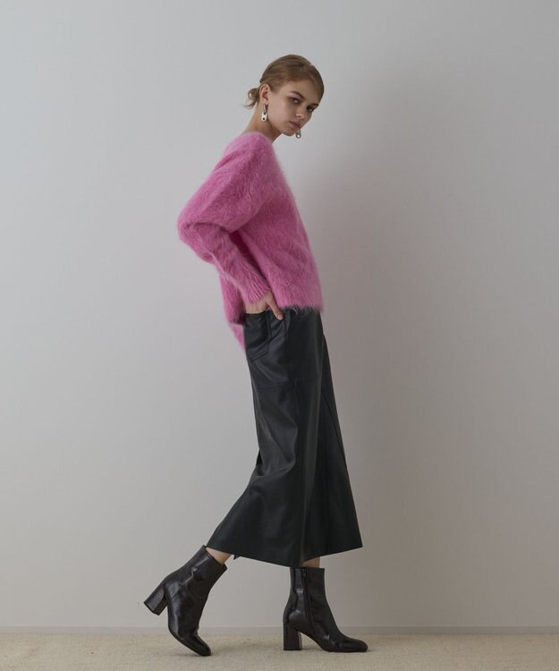 GRACE CONTINENTAL オーバーニットトップ ピンク