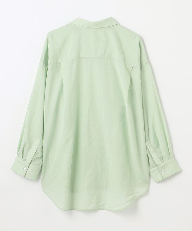 ANY L シアーシャツブラウス グリーン