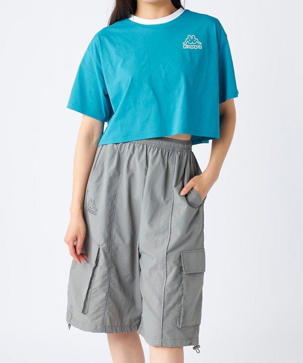 OP／FILA 【Kappa】ラッシュTシャツ・ボードショーツ付き　4点セット水着 ブルー