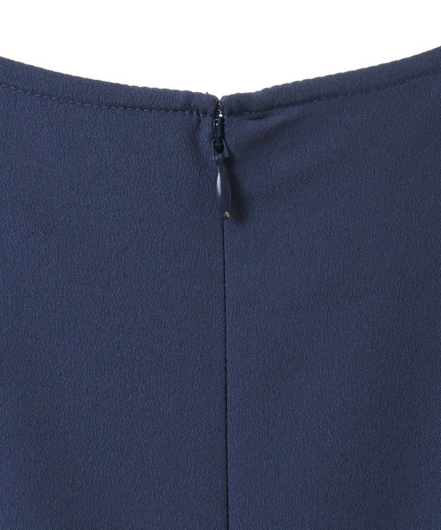 YECCA VECCA ジョーゼットプリーツワンピース Blue