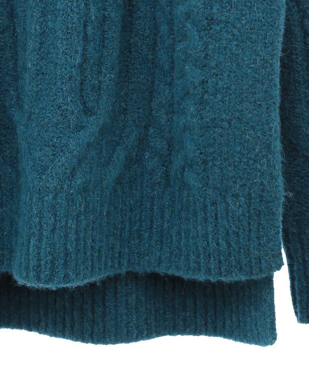 AMERICAN HOLIC ローゲージアラン柄ニットプルオーバー Green