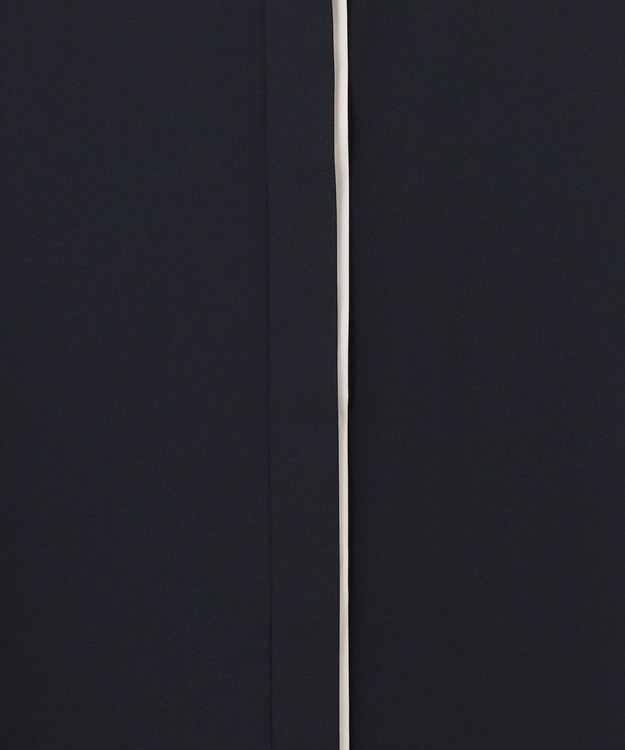 ICB L 【新色追加・接触冷感・UVケア・速乾・洗える】BackSatinAmunzen 5分袖バンドカラーブラウス ブラック系