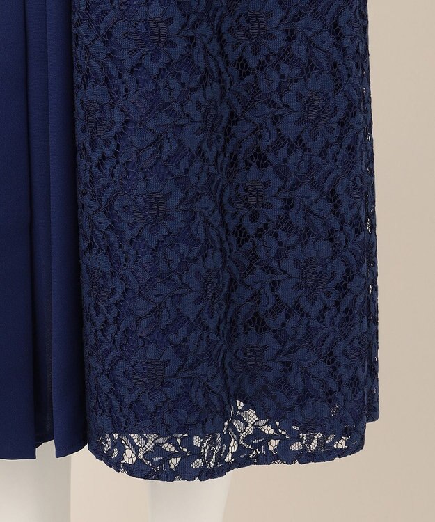 23区 【APPLAUDIR】レースコンビ ドレス ブルー系