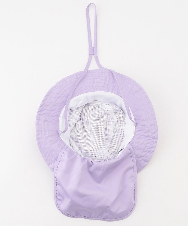 ANY KIDS 刺繍 バケットハット ラベンダー